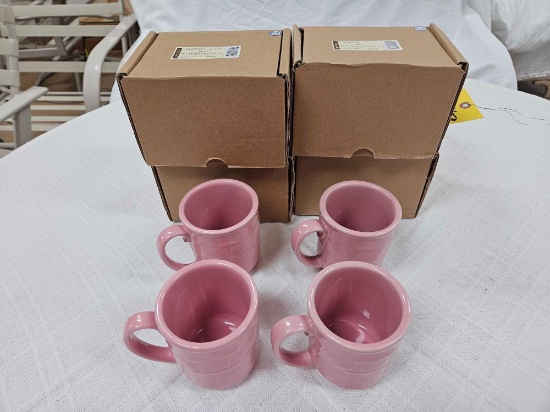 (4) Boxes of Longaberger Pottery Horizon of Hope Mugs