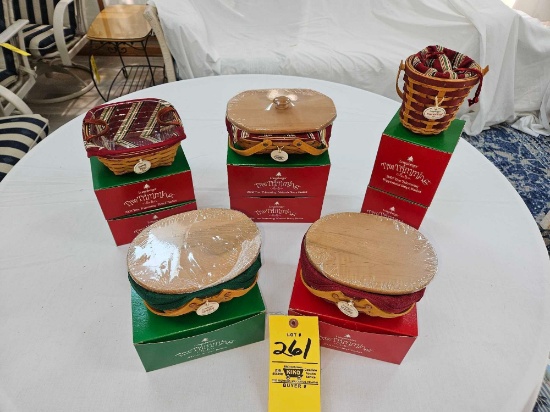 8 NIB Longaberger Tree Trimming Collection Pieces