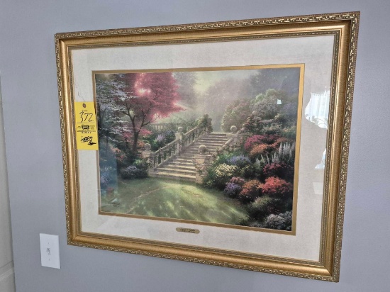 Signed & Framed Thomas Kinkade Stairway to Paradise