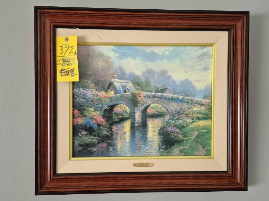 Signed & Framed Thomas Kinkade Blossom Ridge/Blossom Lane I Lithograph