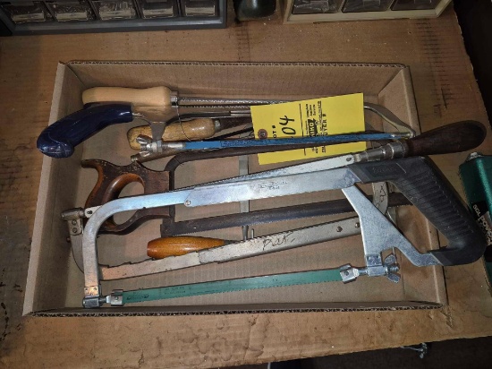 Box of Assorted Hand Saws