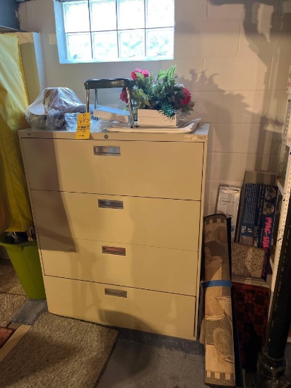 Large file cabinet with rugs