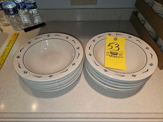 Longaberger Woven Traditions Pottery Serving Bowls