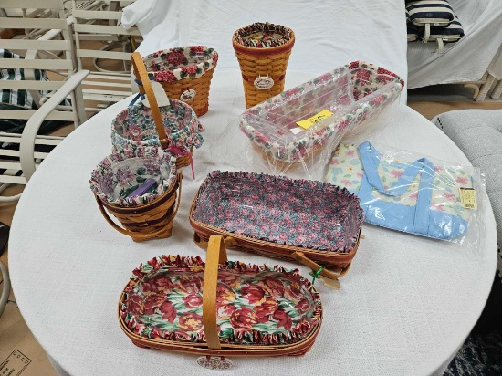 (7) Small Longaberger Baskets w/ Liners