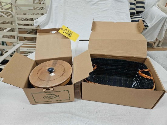 Longaberger Collector's Club 2004 Ware Basket & 1997 Collector's Welcome Home Basket