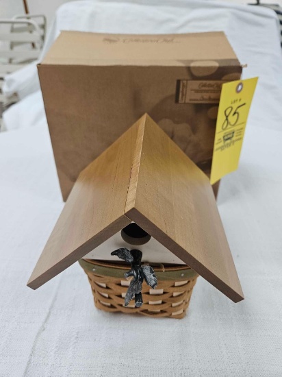NIB Longaberger 2009 Collector's Club Birdhouse Basket