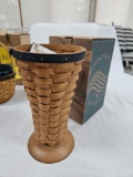 NIB 2001 Longaberger Collector's Club Gathering Basket & (3) Renewal/Membership Baskets