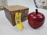 NIB 2007 Longaberger Collector's Club Red Apple Basket w/ Protector