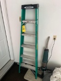 Werner 6ft step ladder and a 5ft wooden ladder