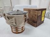 NIB 2002 Longaberger Collector's Club Family Together Series Work Basket w/ Lid, Liner, & Protector