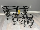 (5) Longaberger Wrought Iron Plant Stands