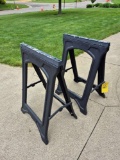 2 Plastic Sawhorses