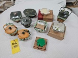Assortment of Longaberger Saint Patrick's Day Baskets, Dishes, & Accessories
