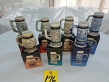 (7) NIB Miniature Avon Collector's Steins