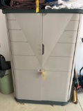 6 Ft. Rubbermaid Plastic Storage Cabinet - Contents Sold Separately
