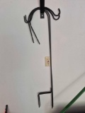 Outdoor Decor plant hooks, bird bath
