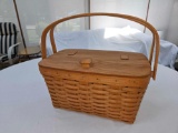 1992 Longaberger Heirloom Basket w/ Many Signatures