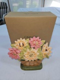 NIB Longaberger Collector's Club Wrought Iron Sunflower Doorstop