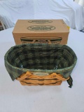 NIB 1997 Longaberger Collector's Club Fellowship Basket w/ Liner & Protector