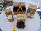 NIB Longaberger Collector's Club 1999 Renewal Basket, 2005 Gathering Basket, 2006 Anniversary