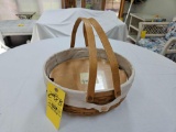 2010 Longaberger Baker's Basket w/ Liner, Lid, & Protector
