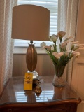 lamp w/vase, bell