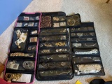 Organizers of costume jewelry - necklaces, earrings, bracelets, pins