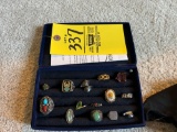 Box or rings with some sterling pieces