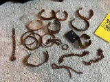 Copper and brass jewelry - bracelets, chains, earrings, ring