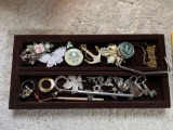Costume jewelry - earrings, pins, necklaces
