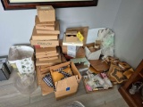 Longaberger Corner Contents Lot - Misc. Empty Boxes, Lids, Protectors, Bags, & Accessories
