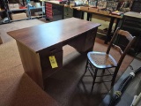 Solid Wood Desk w/ Office Chair