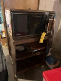 Microwave with a microwave stand