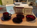 Avon 1876 Cape Cod Collection NIB 12 person serving set - 12 cup/saucer sets, 12 desert bowls, 6