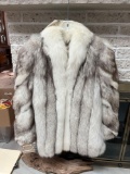 Saga Selected Fox womens fur coat