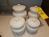Longaberger Woven Traditions Pottery Canister Set