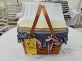 Longaberger Personal Solutions Organizer Basket w/ Plastic Insert Organizer