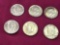 6 1964 Kennedy Silver Half Dollars