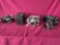 4 Vintage Cameras, Argus, Balour, Konica