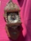 Vintage Clock with Atlas Figurine