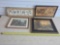 4 Early Prints, Currier & Ives, Post Card, Sheep, Horses
