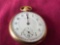 Burlington Pocket Watch 21j 14Kt Gold Strata Case Not Running