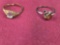 2 Marked 10Kt Gold Ladies Rings 3.2 Grams