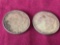 2 Morgan US Silver Dollars 1889, 1896