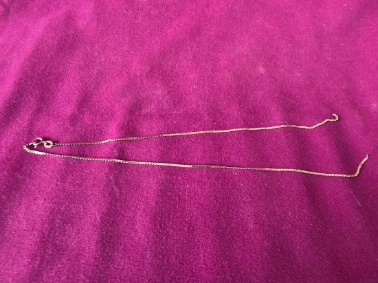 Marked Italy K14 Necklace Broken 2.6 Grams