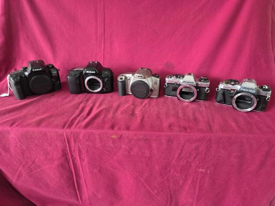 5 Cameras Canon, Nikon, Olympus, Pentax