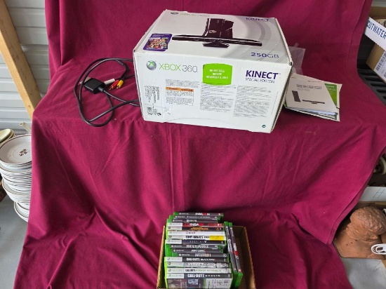 XBOX 360 Kinect Special Edition in Box w/ Games