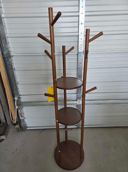 Revolving Hall Tree Coat Rack