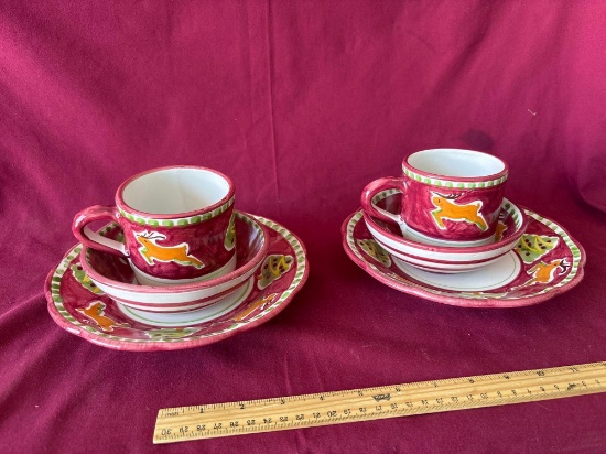 Solimene pottery serving set
