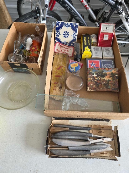 Knives, Sinclair Radio, Playing Cards, Glassware